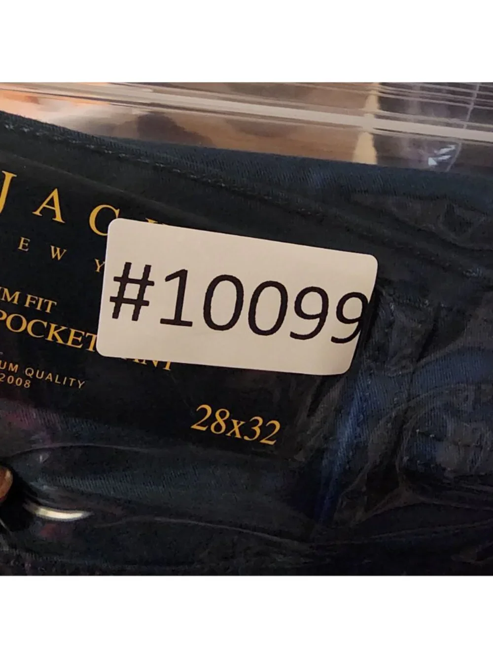 Jachs Pants Mens 28x32 Dark Teal Blue Stretch Mid Rise Slim Fit *NWT*
